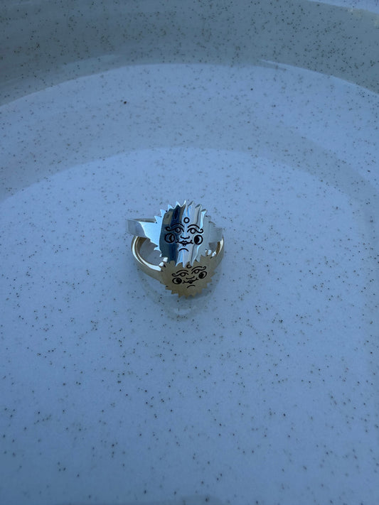 Bague spiky trippy sun
