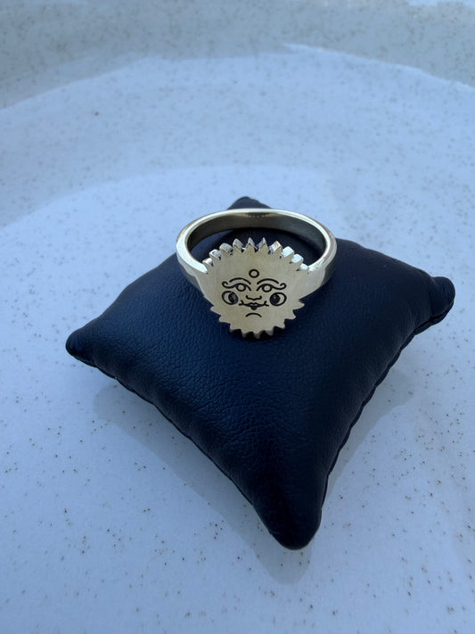 Bague spiky trippy sun