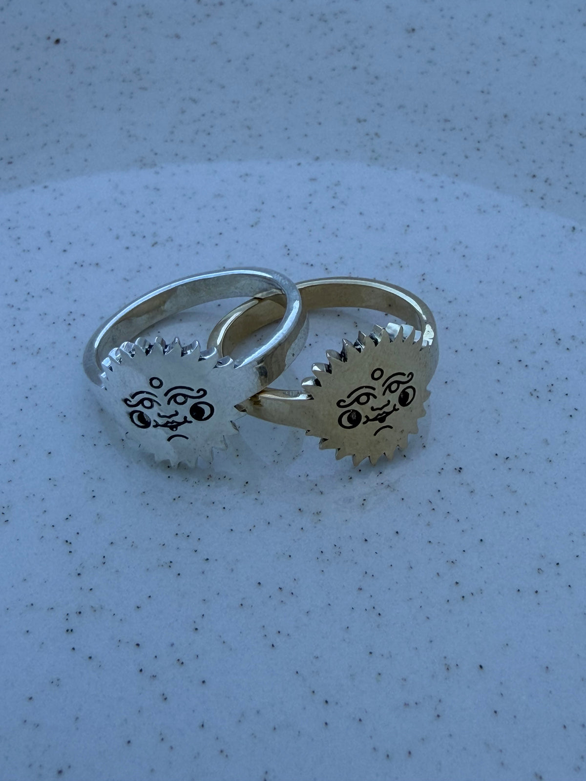 Bague spiky trippy sun